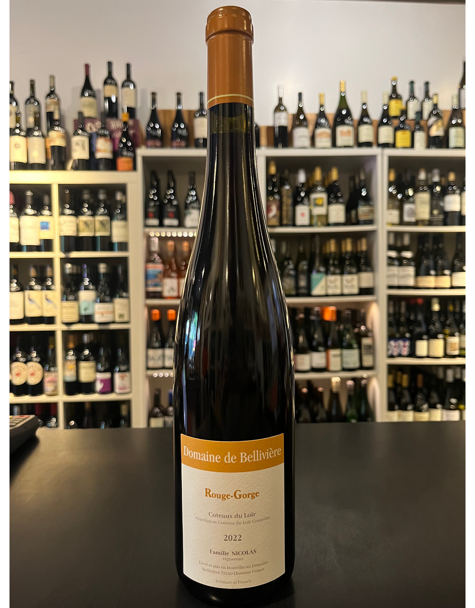 Pineau d'Aunis, Coteaux du Loir, Rouge Gorge, Belliviere 2022 (Eric Nicolas)