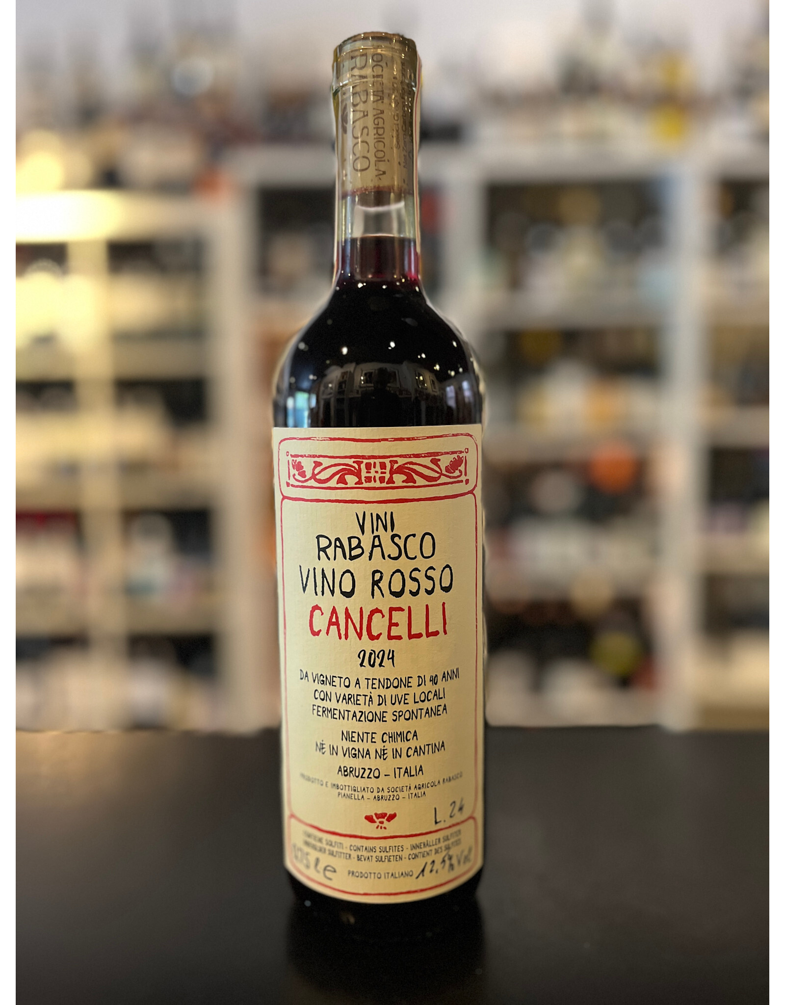 Montepulciano d'Abruzzo Rosso, RABASCO, Cancelli 2024