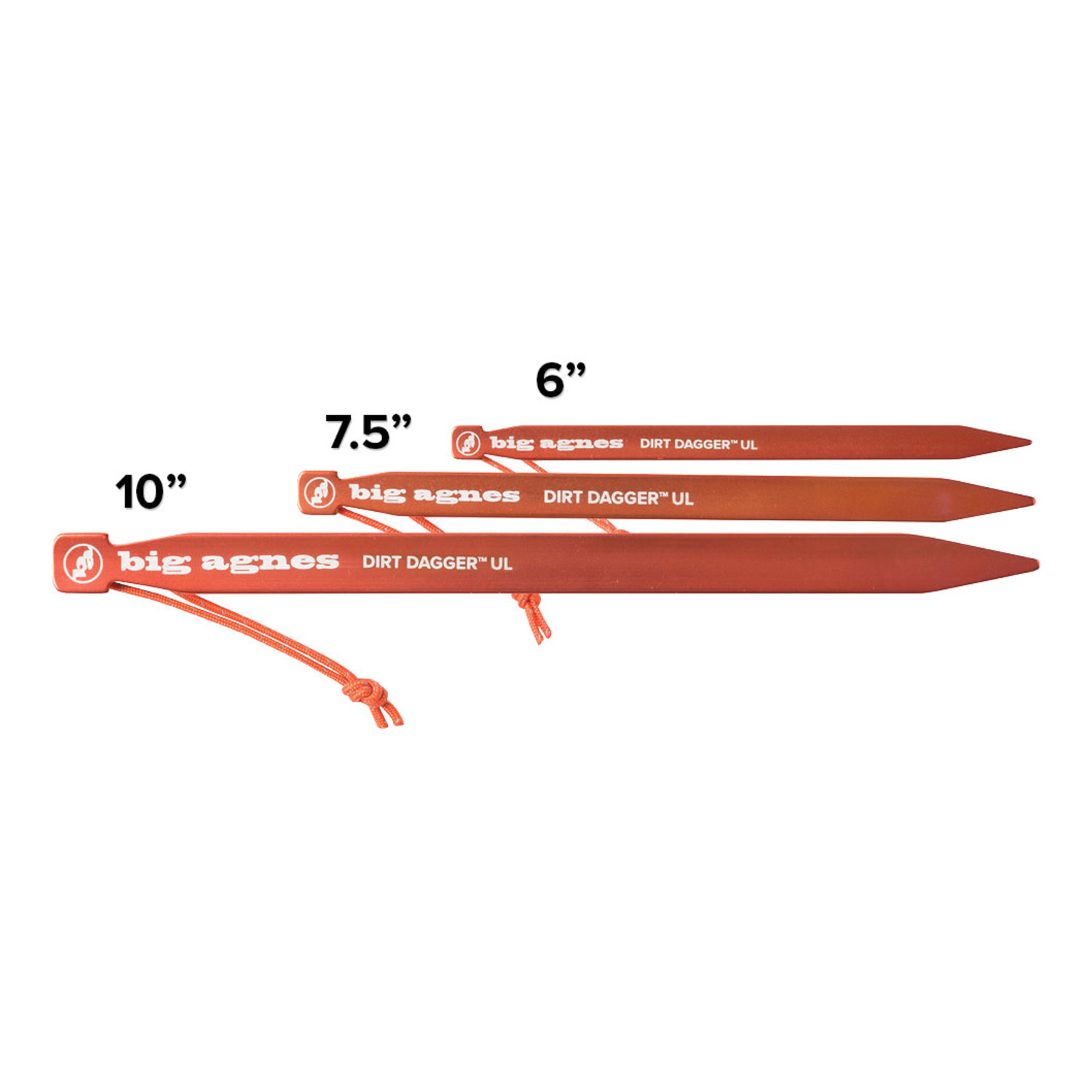Big Agnes Dirt Dagger UL 10” Tent Stakes (6 Pack) True Outdoors