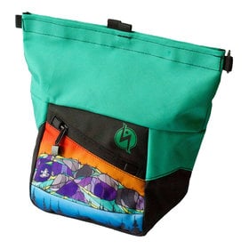 Rock Climbing Chalk Bag Orange Navy Teal Triangle Design -  Canada