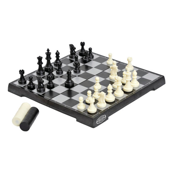 Analysis Chess Pieces and Cinch Chess Board Bag Combo