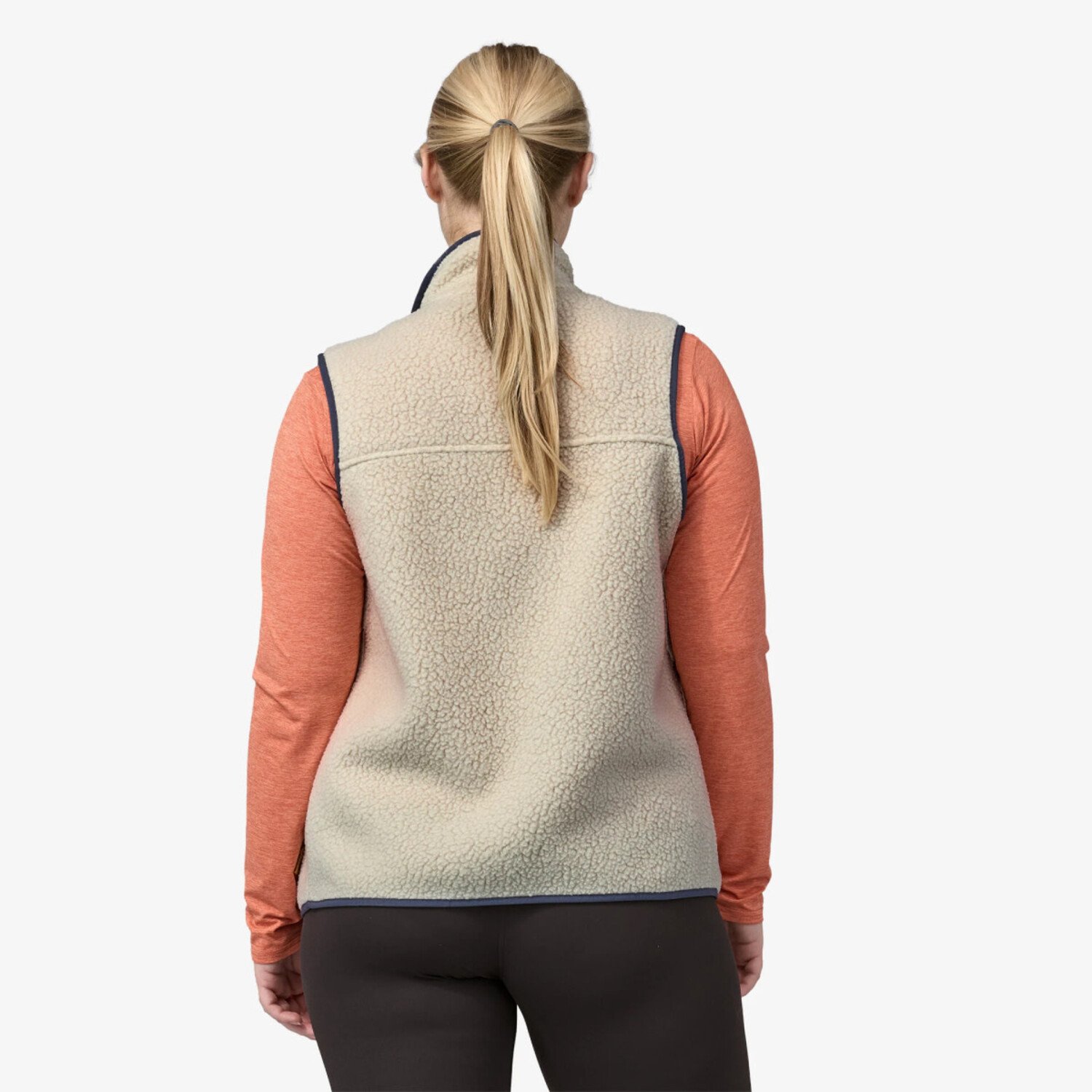 Women's retro pile fleece vest sale
