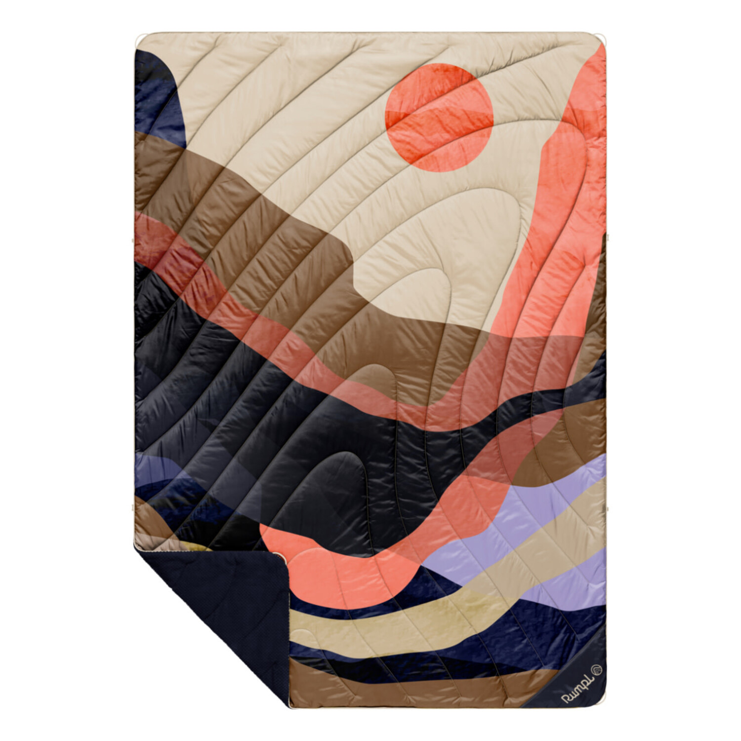 Rumpl Fleece Puffy 1-Person Blanket - Valley Dawn - True