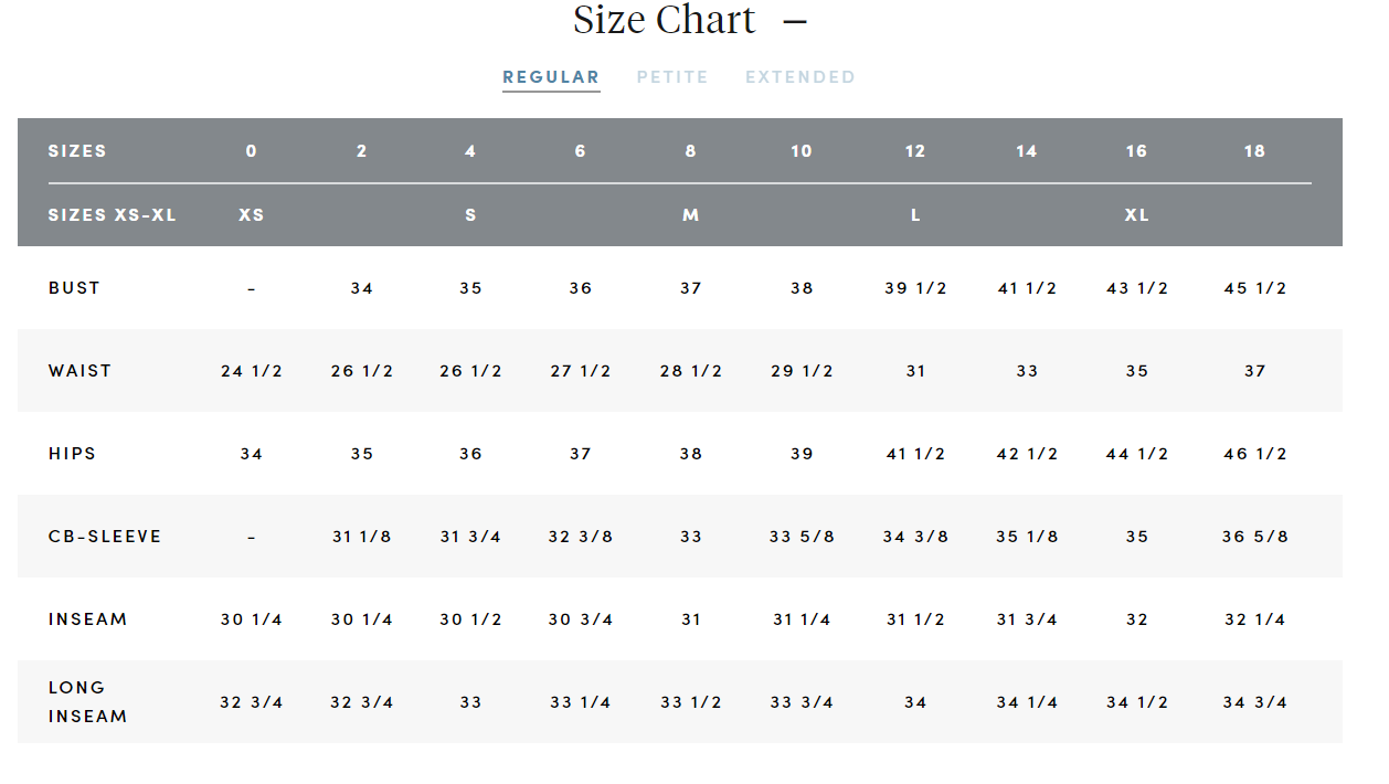 Women's Spyder Outerwear Size Chart