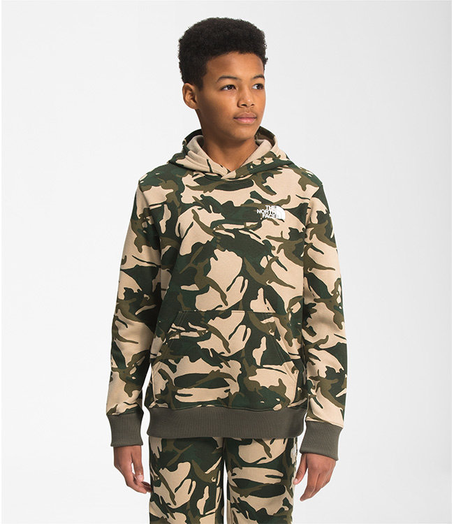 The North Face Boys' Printed Camp Fleece Pullover Hoodie