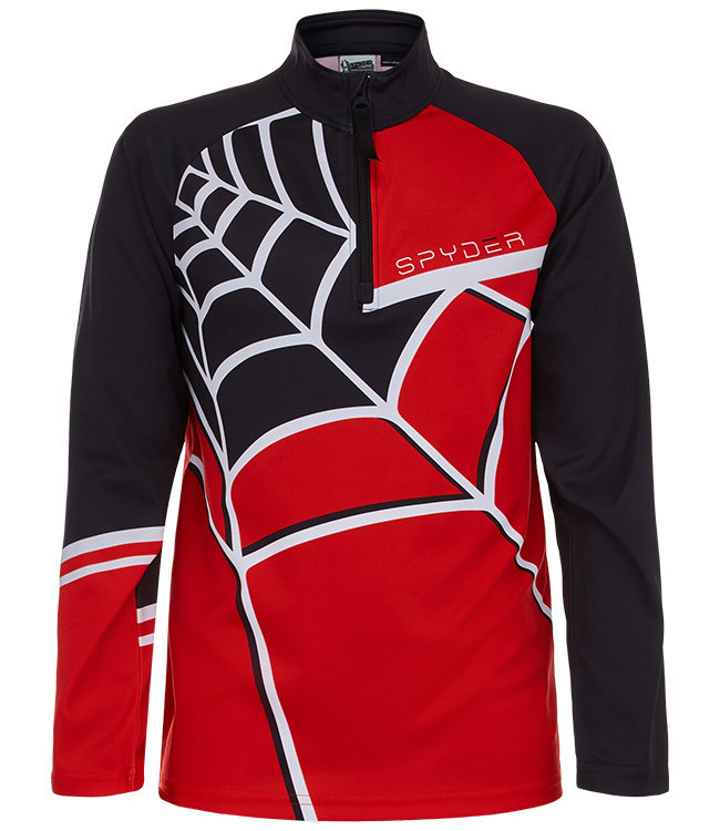 Spyder Boy's Web Zip T-Neck