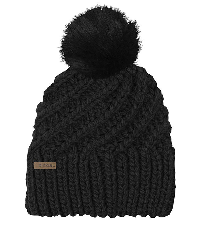 Coal Women's Maizy Knit Faux Fur Pom Beanie
