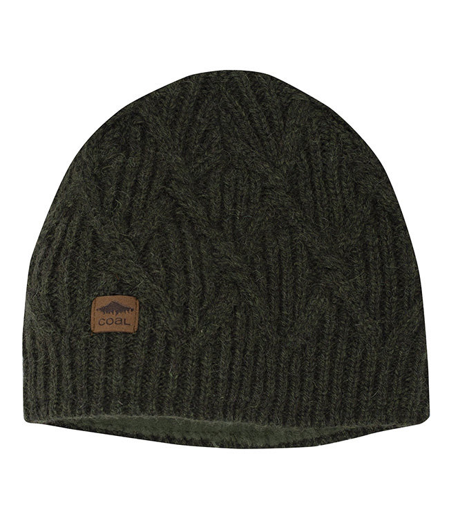 Coal Yukon Cable Knit Wool Beanie