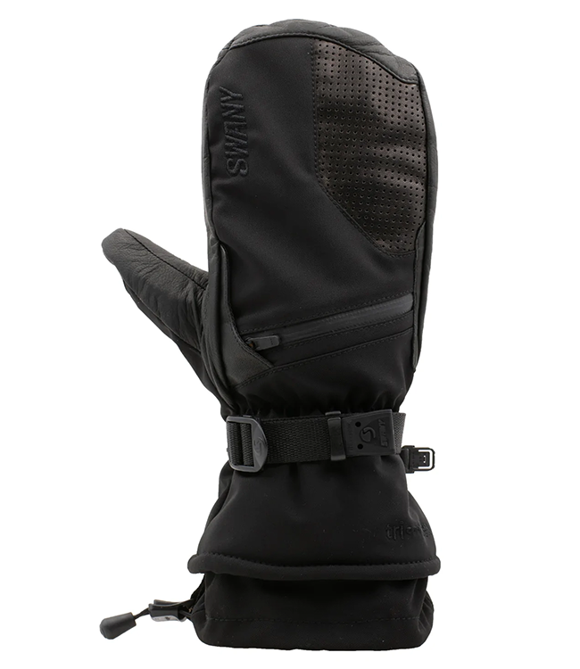 Swany Men's X-Change Insulated Leather Winter Mittens - Waterproof, Breathable With Heat Pocket - View #6