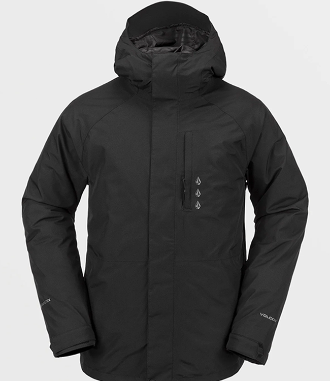 スノーボード VOLCOM L GORE-TEX JACKET (M) Volcom- L Gore-Tex Jacket, Black, - Sessions Ride Co.