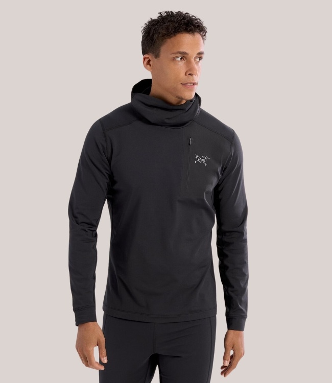 ARC'TERYX ロー LT フーディメンズ Black L Arc'Teryx Men's RHO LT Hoody