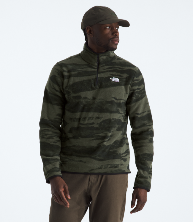 The North Face Men's Glacier Fleece 1/4 Zip - Print