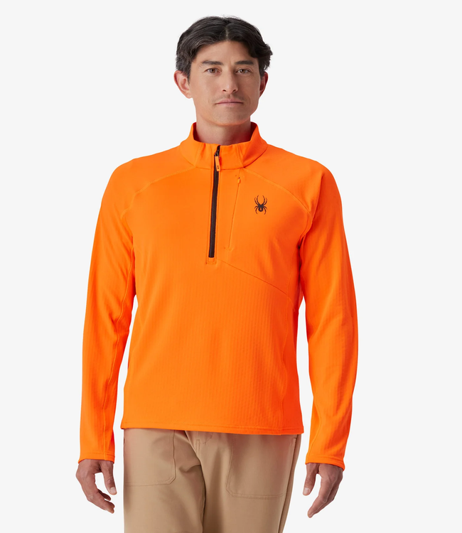 Spyder Men's Gridweb Fleece Zip Neck