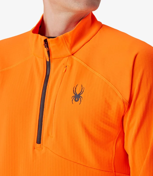 Spyder Men's Gridweb Fleece Zip Neck