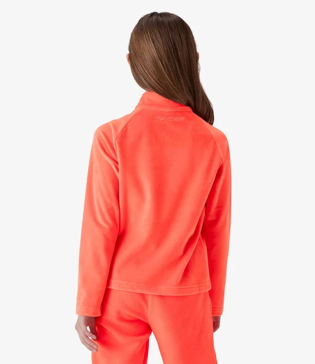 Spyder Girl's Shimmer Bug Zip Neck
