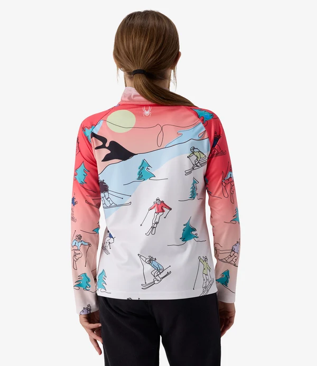 Spyder Girl's Surface Zip Neck