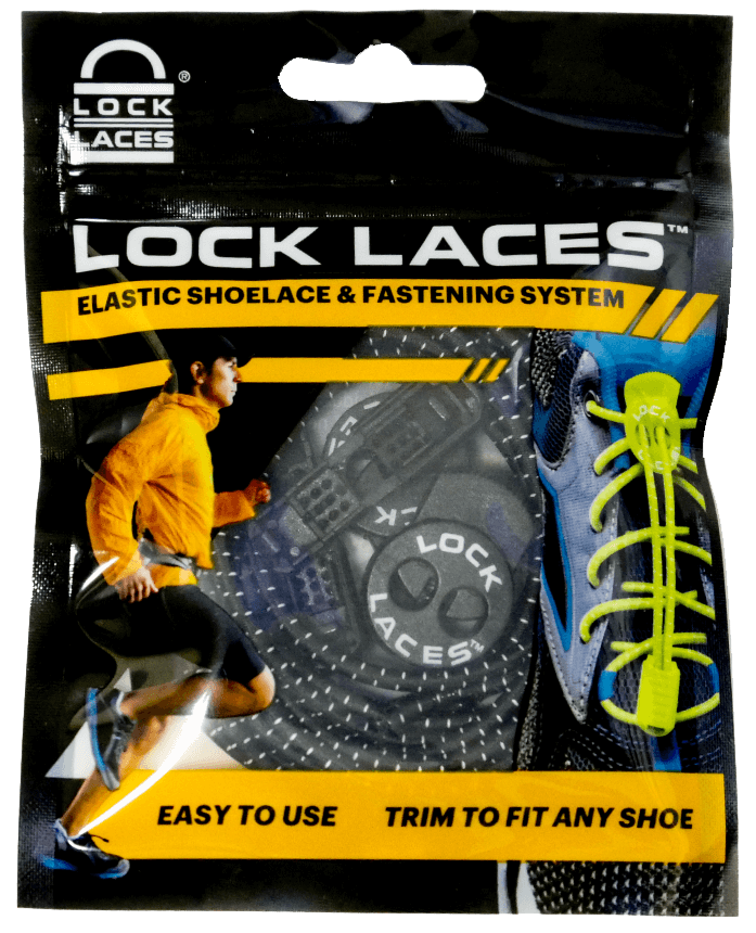 LaceNLock Elastic No-Tie Laces Sport Shoe Lock For Running Jogging Triathlon New 
