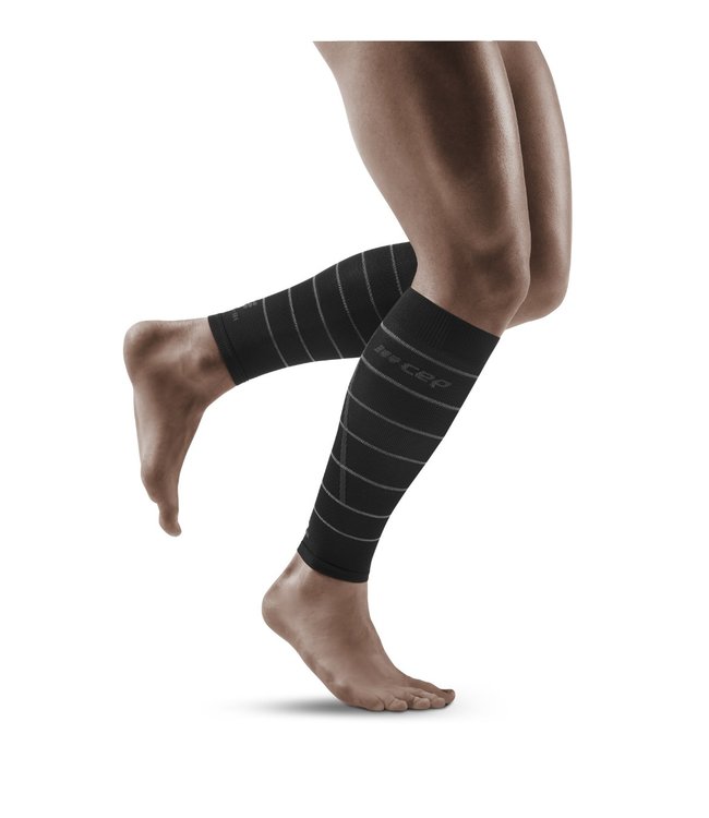 CEP Men's Reflective Compression Calf Sleeves - Columbus Running Company