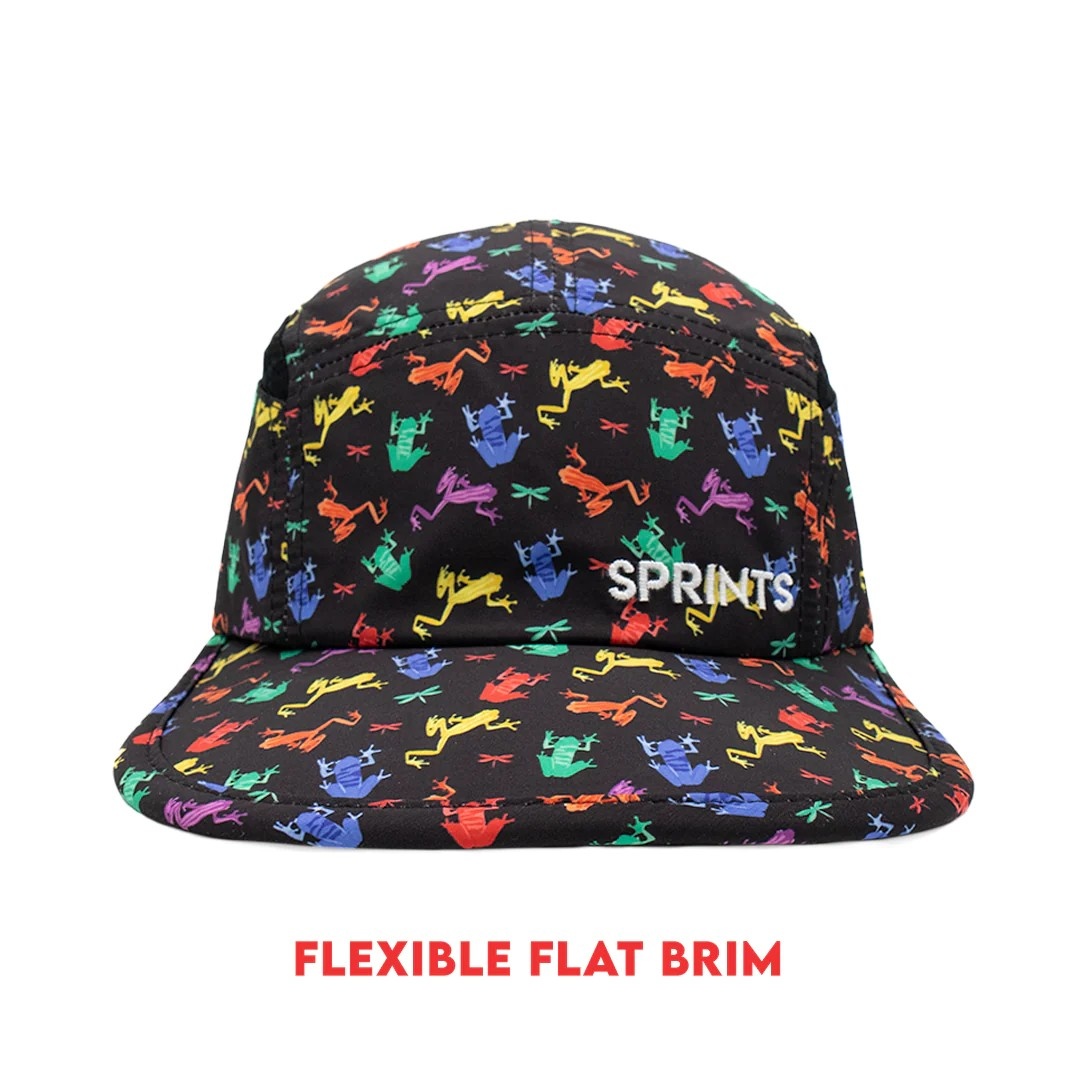 Sprints Unisex Jumpin' Frogs 5 Panel Hat Columbus Running Company