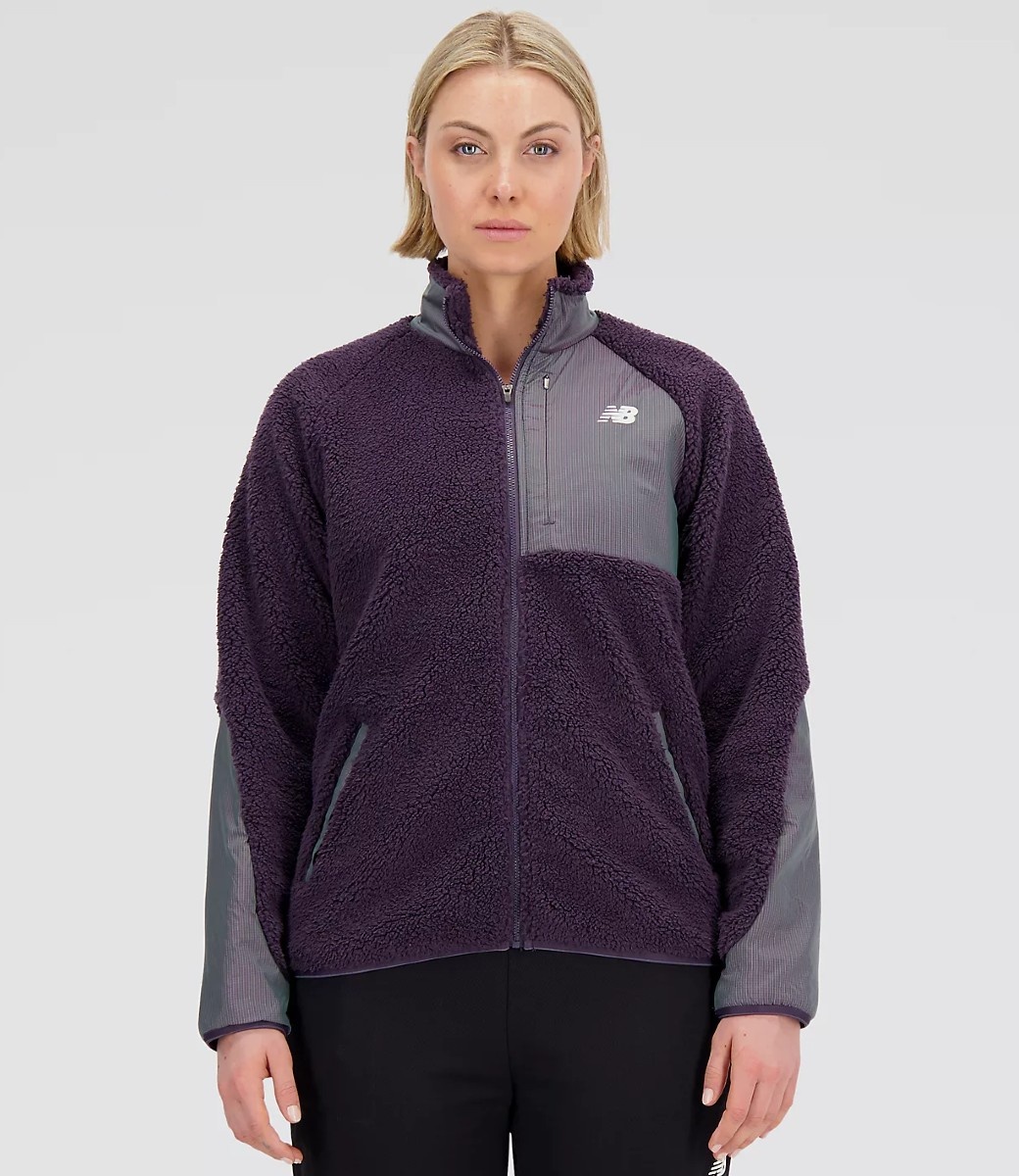 New Balance Women's Q Speed Sherpa Jacket - Columbus Running Company