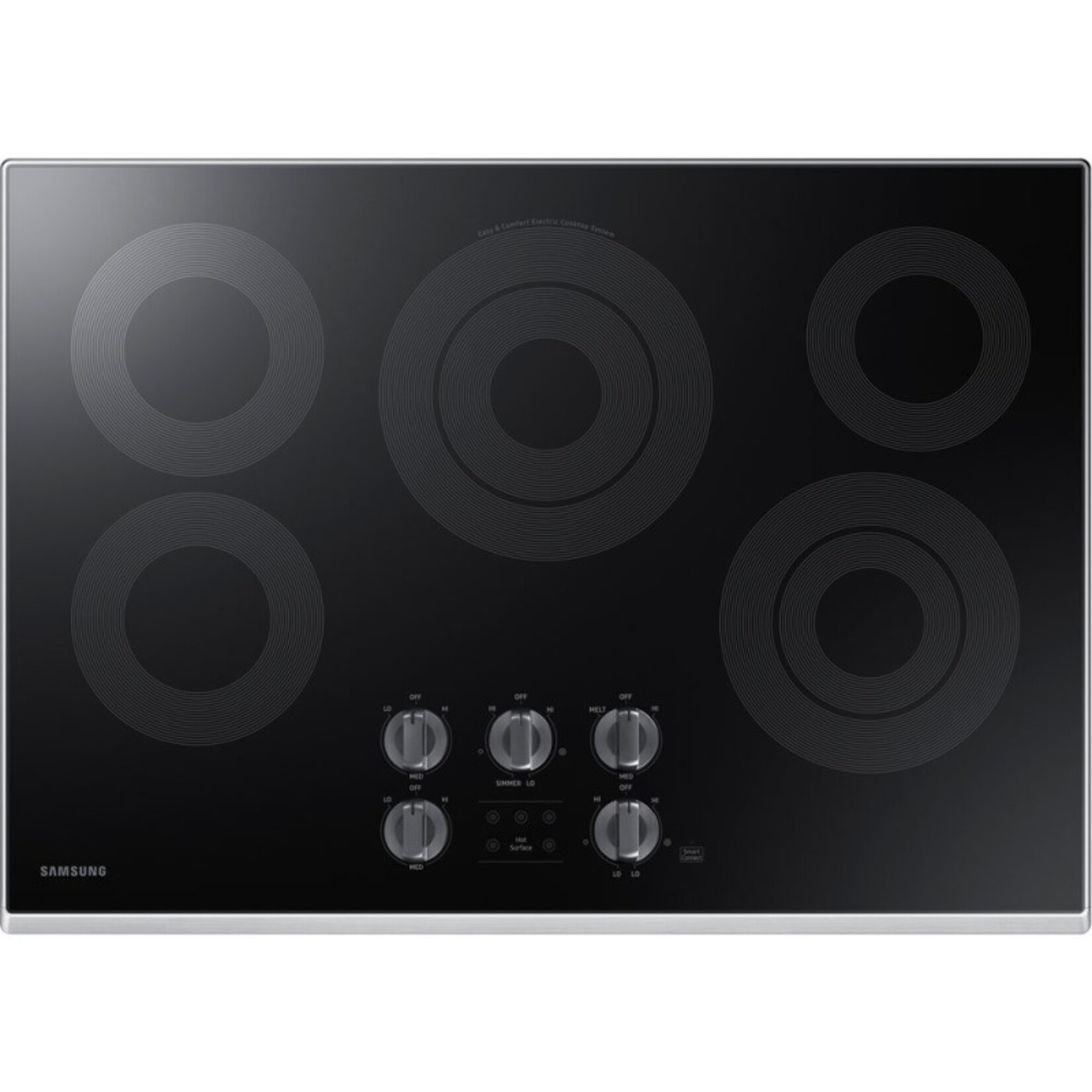 SAMSUNG NZ30K6330RS Samsung 30"Elec Cooktop",9" Rapid Boil, 1-8",5", 2-7", 1-6", Illuminated Knobs