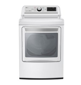 LG Electronics DLE7300WE 7.3 cu. ft. Ultra Large Smart Front Load Electric Vented Dryer with EasyLoad Door and Sensor Dry in White, ENERGY STAR