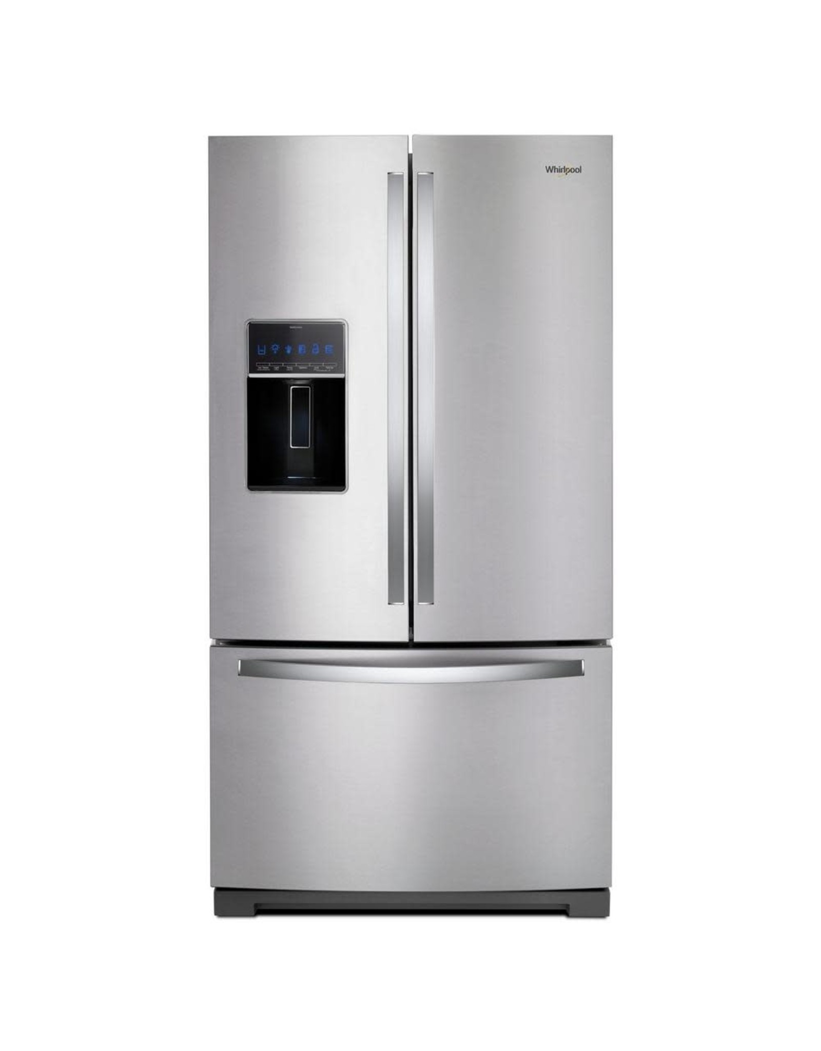 WHIRLPOOL WRF757SDHZ 27 MISSING SHILFS cu. ft. French Door Refrigerator in Fingerprint Resistant Stainless Steel