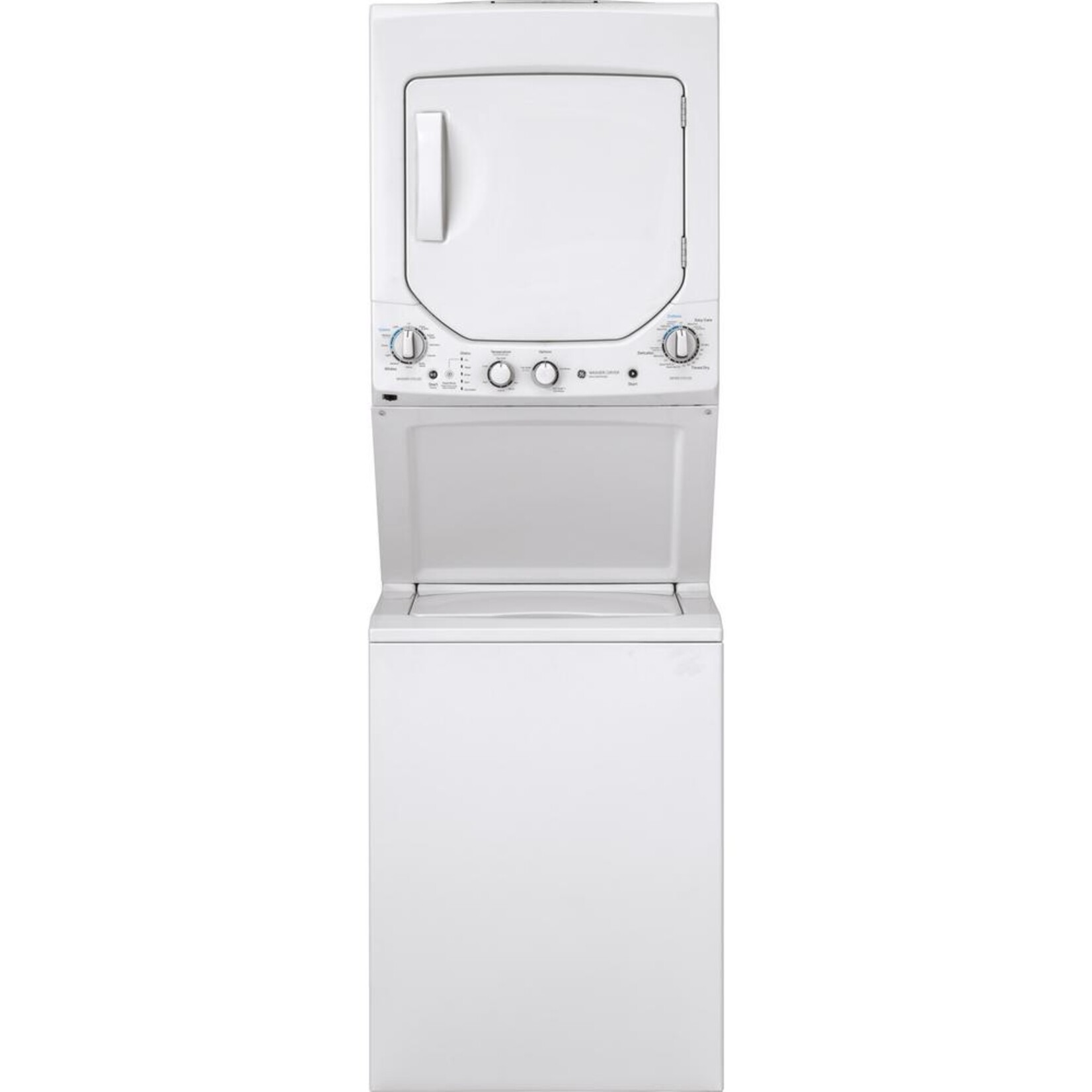 GE GE White Laundry Center with 2.3 cu. ft. Washer and 4.4 cu. ft. 240-Volt Vented Electric Dryer