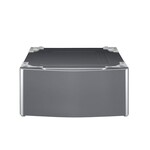 LG Electronics WDP5V 29 in. Laundry Pedestal with Storage Drawer for Washers and Dryers in Graphite Steel