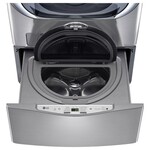 LG Electronics #*WD200CV 29 in. 1.0 cu. ft. SideKick Pedestal Washer with TWINWash System Compatibility in Graphite Steel