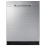 SAMSUNG DW80R5060US24  in. Top Control Tall Tub Dishwasher in Fingerprint Resistant Stainless Steel with AutoRelease, 3rd Rack, 48 dBA