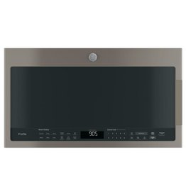 GE PROFILE PVM9005EJES Profile 2.1 cu. ft. Over the Range Microwave in Slate with Sensor Cooking, Fingerprint Resistant