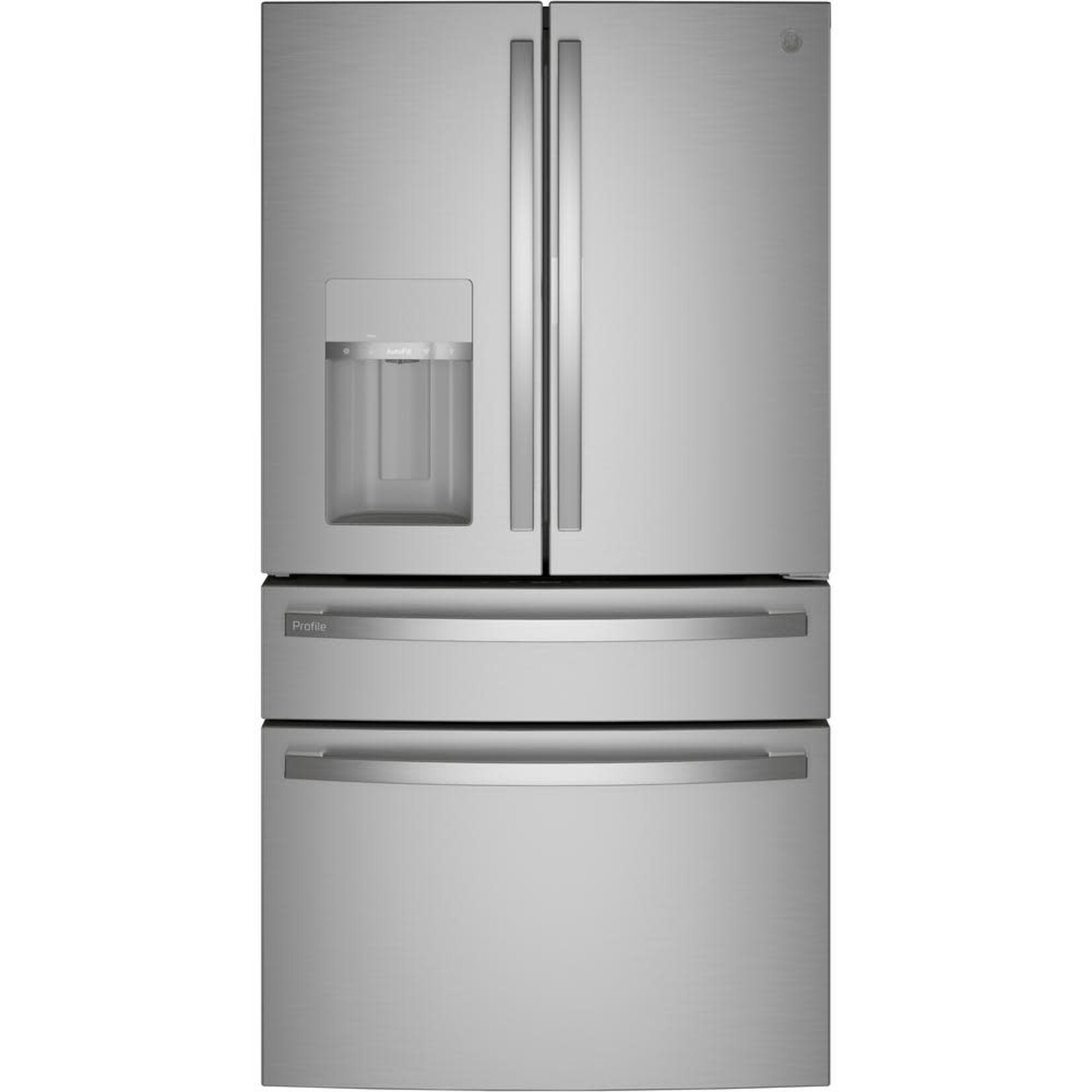 GE Profile #PVD28BYNFS Profile 27.9 cu. ft. Smart 4-Door French Door Refrigerator with Door in Door in Fingerprint Resistant Stainless Steel