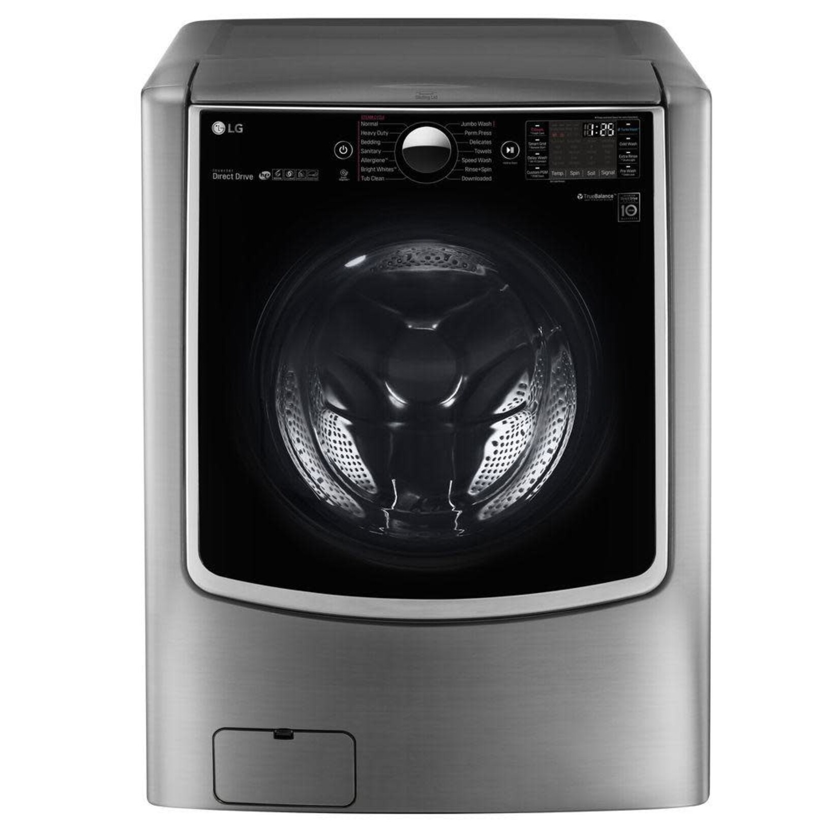 LG Electronics WM9000HVA 5.2 cu. ft. High Efficiency Mega Capacity Smart Front Load Washer with TurboWash & Wi-Fi in Graphite Steel, ENERGY STAR