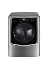 LG Electronics NEW DLEX9000V 9.0 cu. ft. Large Smart Front Load Electric Washer w/ TurboSteam, Pedestal Compatible & Wi-Fi Enabled in Graphite Steel