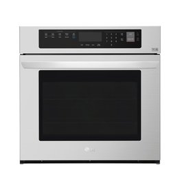LG Electronics LWS3063ST 30 in. Single Electric Wall Oven with Convection and EasyClean in Stainless Steel