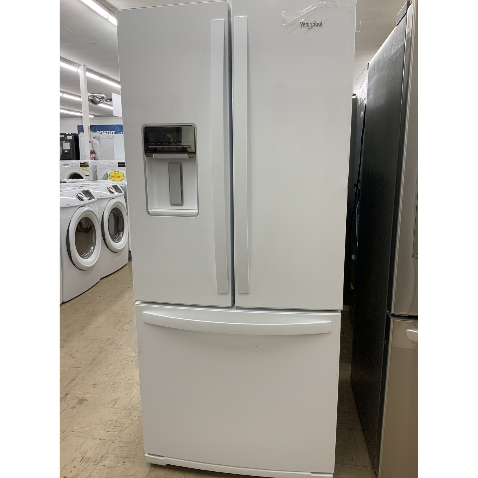 WRF560SEHW WHR No Frost Multi Dr -FreeStandg Refr Frez - 20 CU FT, 30" WIDTH, ESTAR, FRENCH DOOR,