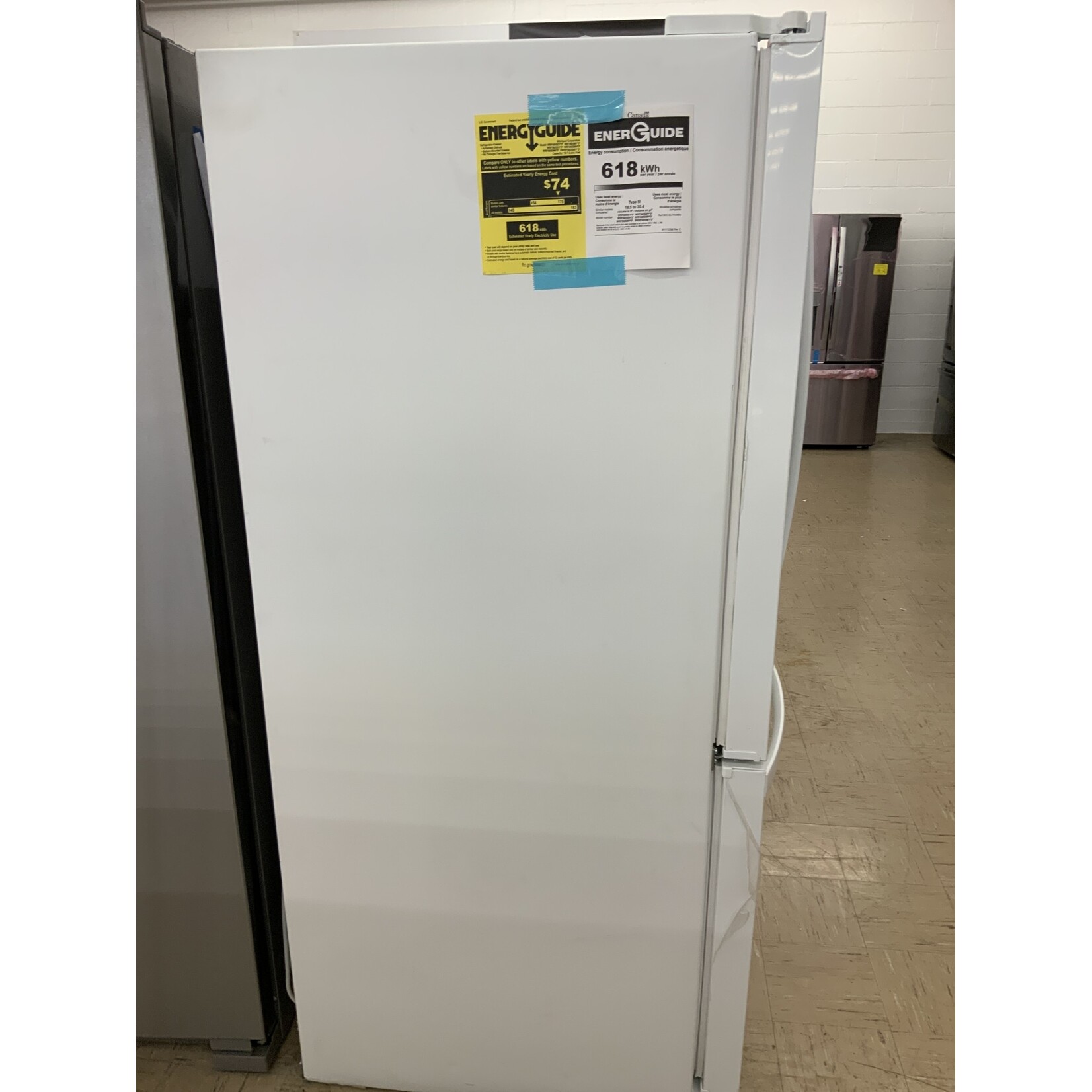 WRF560SEHW WHR No Frost Multi Dr -FreeStandg Refr Frez - 20 CU FT, 30" WIDTH, ESTAR, FRENCH DOOR,