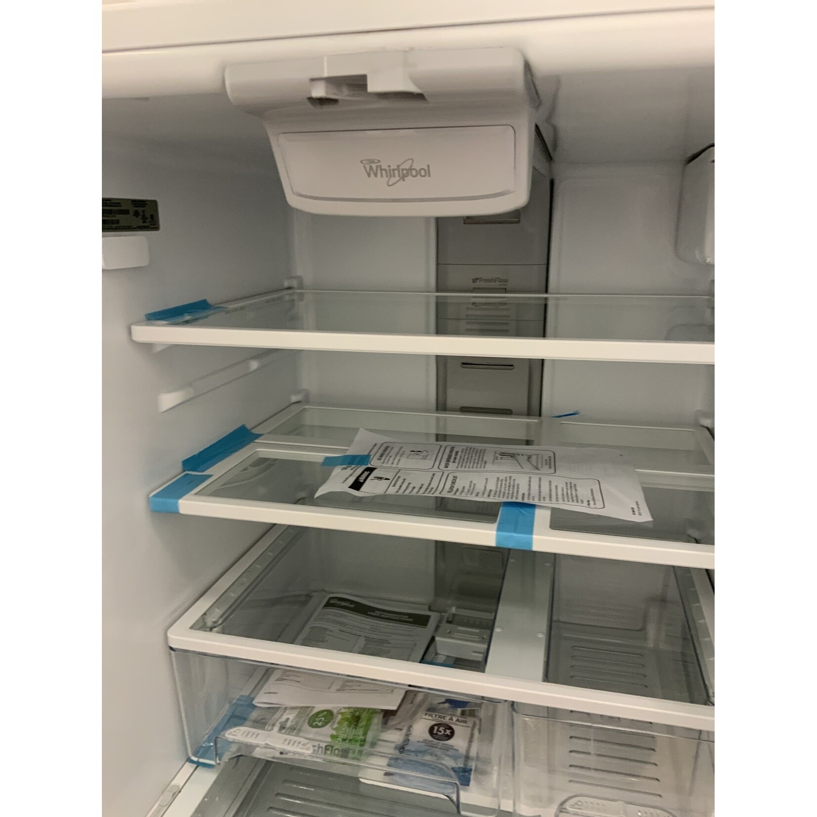 WRF560SEHW WHR No Frost Multi Dr -FreeStandg Refr Frez - 20 CU FT, 30" WIDTH, ESTAR, FRENCH DOOR,