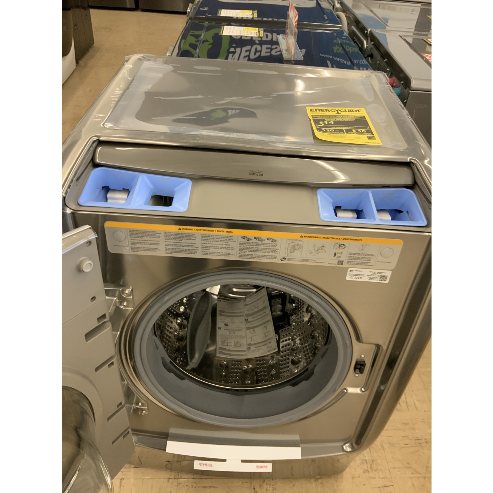LG Electronics WM9000HVA 5.2 cu. ft. High Efficiency Mega Capacity Smart Front Load Washer with TurboWash & Wi-Fi in Graphite Steel, ENERGY STAR