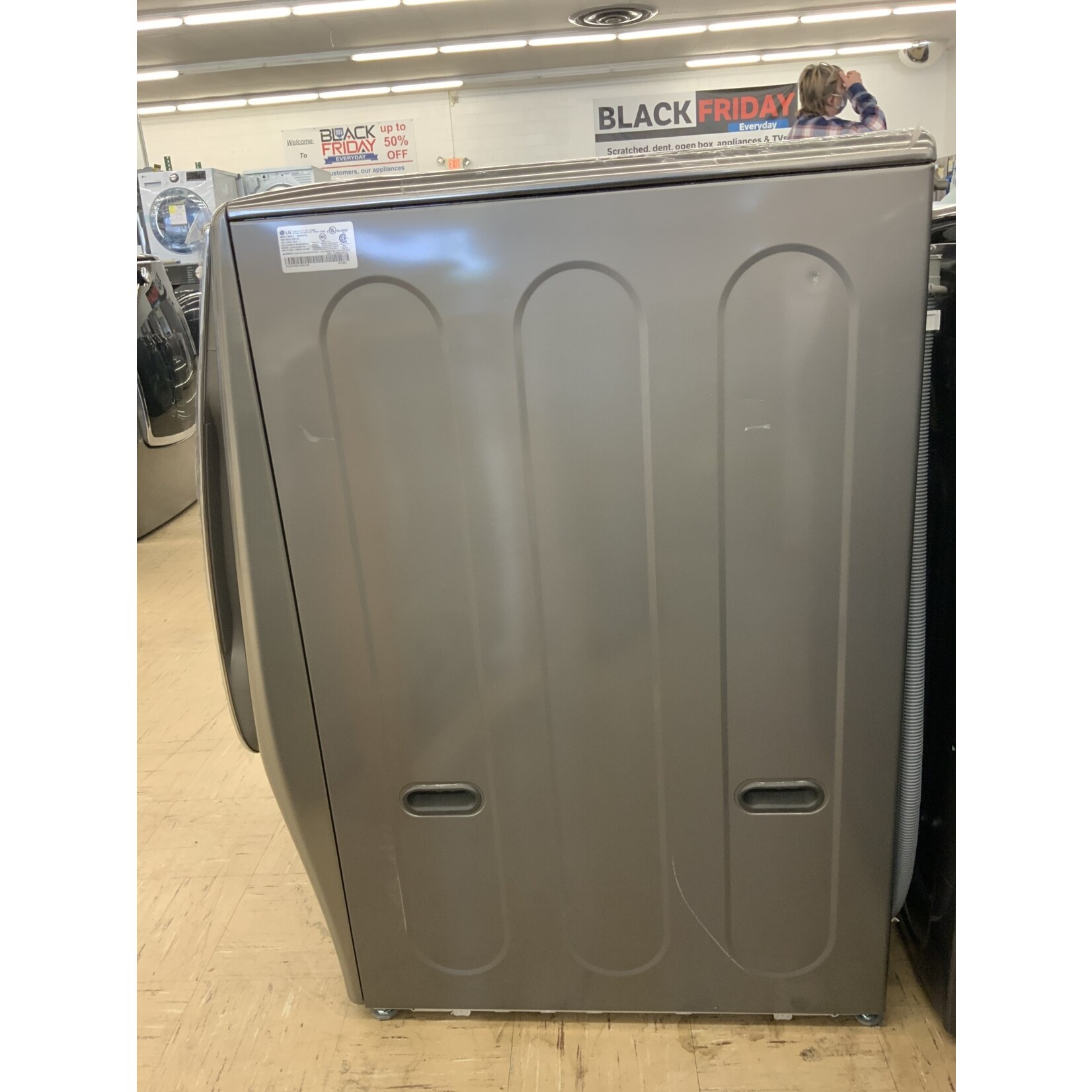LG Electronics WM9000HVA 5.2 cu. ft. High Efficiency Mega Capacity Smart Front Load Washer with TurboWash & Wi-Fi in Graphite Steel, ENERGY STAR