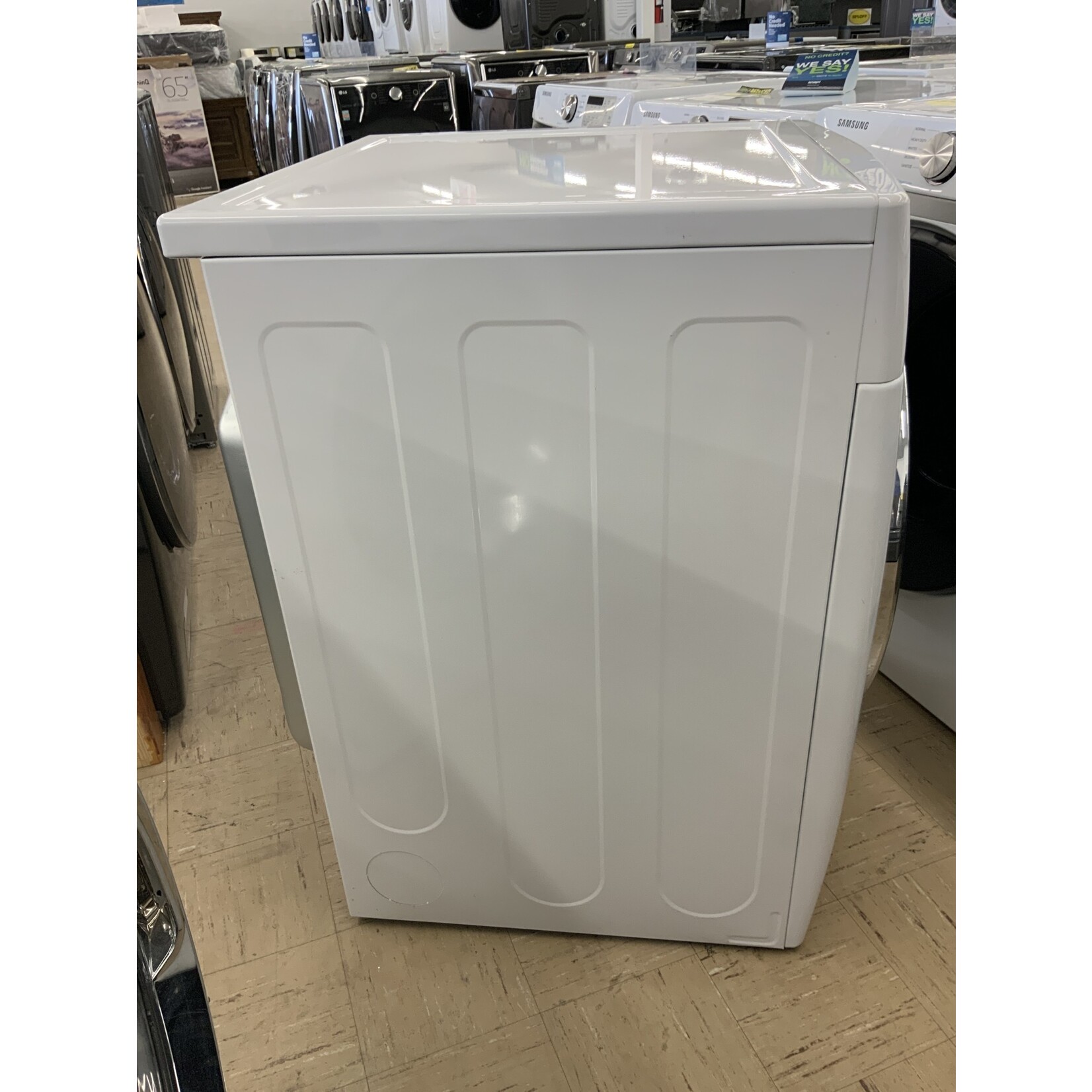 LG Electronics DLEX3900W 7.4 cu. ft. Ultra Large Smart Stackable Front Load Electric Dryer w/ TurboSteam, SensorDry, Pedestal Compatible in White