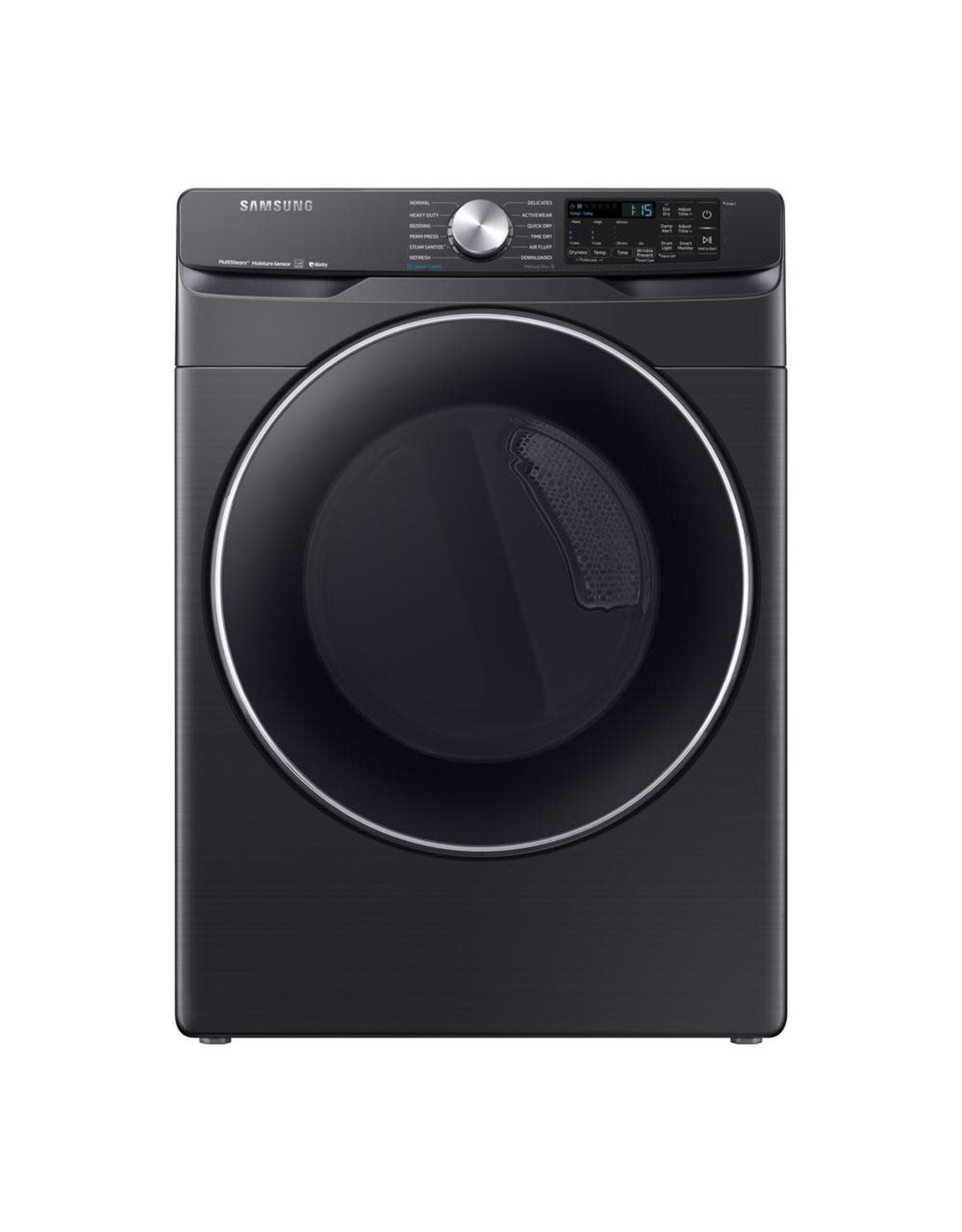 SAMSUNG DVE45R6300V 7.5 cu. ft. Black Stainless Electric Dryer with Steam