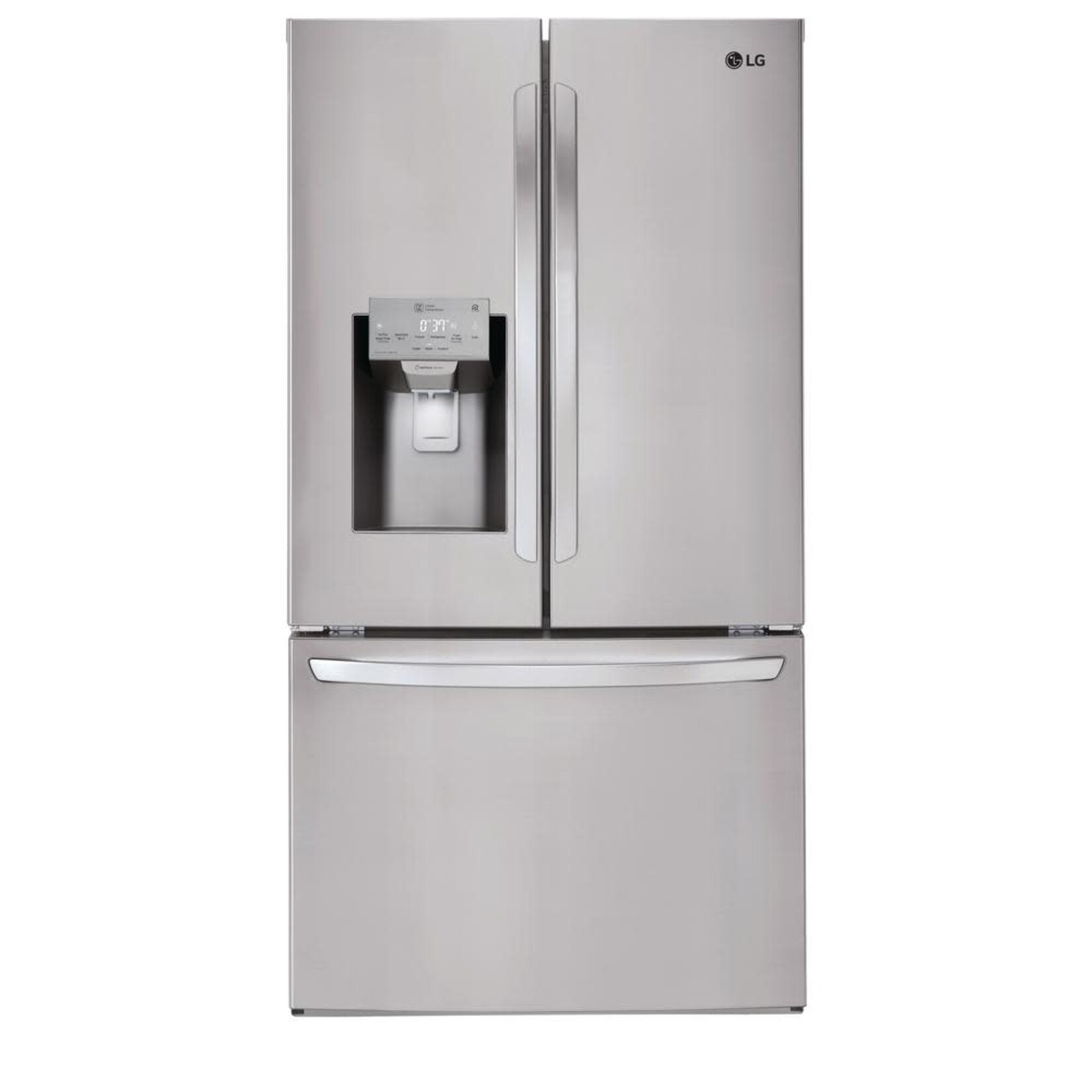 LG Electronics LFXS26973S 26.2 cu. ft. French Door Smart Refrigerator with Wi-Fi Enabled in Black Stainless Steel