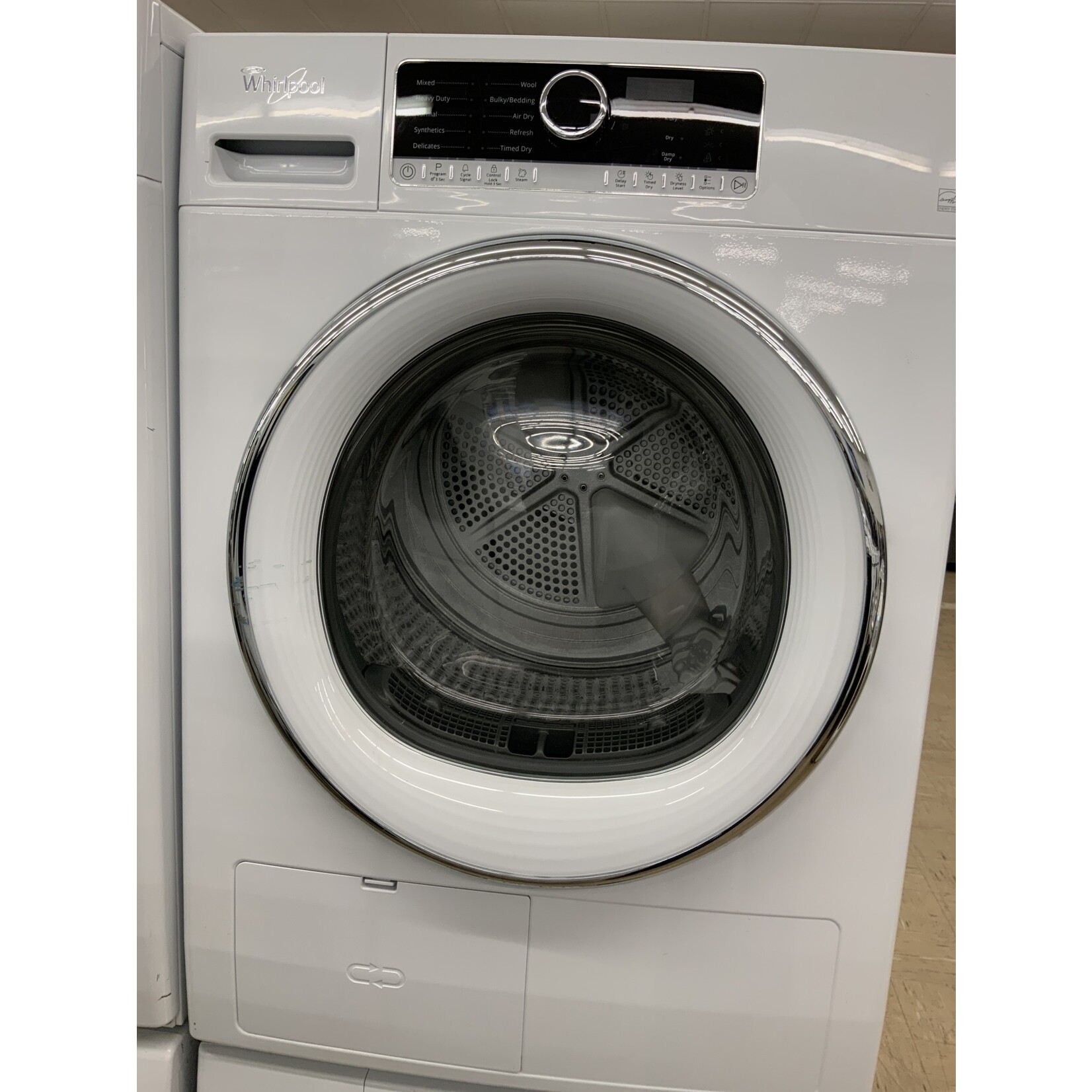 *WHD5090GW WHR Air Vented-Dryer FL Match - 4.3 CU. FT., VENTLESS HEAT PUMP, 10 CYCL