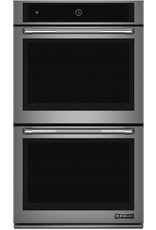 JENN-AIR JJW2830DP 30 Inch Electric Double Wall Oven with  ® n System, 4.3 Inch Full-Color LCD Display, Telescoping Glide Rack, Rapid Preheat, Common Cutout, My Creations, 10 Cubic Foot Total Capacity, Halogen Lighting, Extra-Large Oven Window, and Temperat