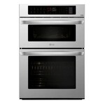 LG Electronics #LWC3063ST 30 in. Electric Convection and EasyClean Wall Oven with Built-In Microwave in Stainless Steel