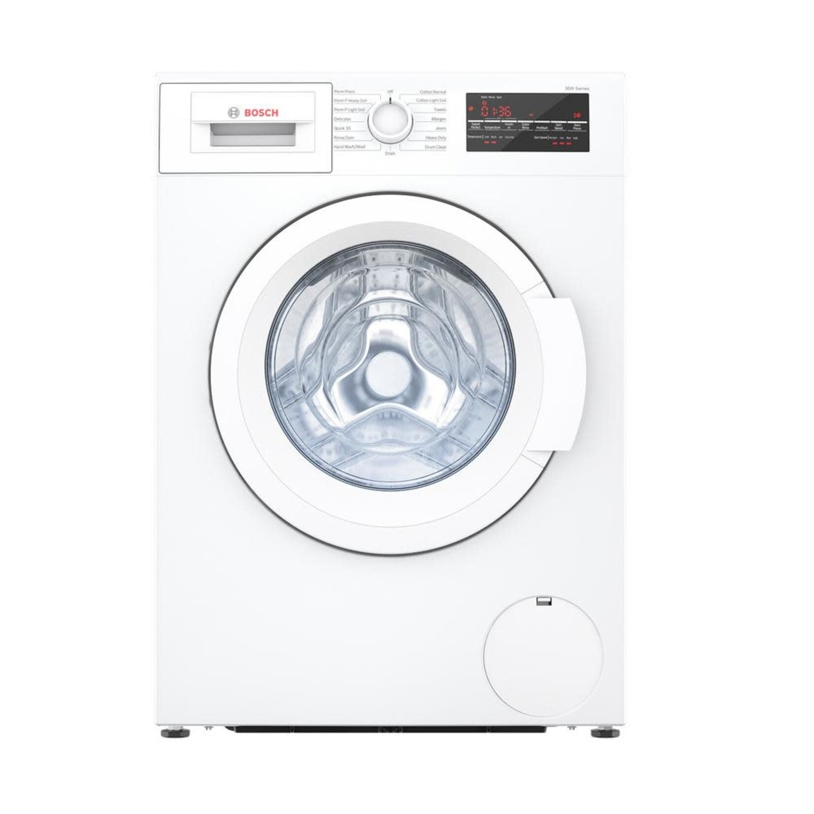 BOSCH #WAT28400UC 300 Series 24 in. 2.2 cu. ft. 240-Volt White High-Efficiency Front Load Compact Washer, ENERGY STAR
