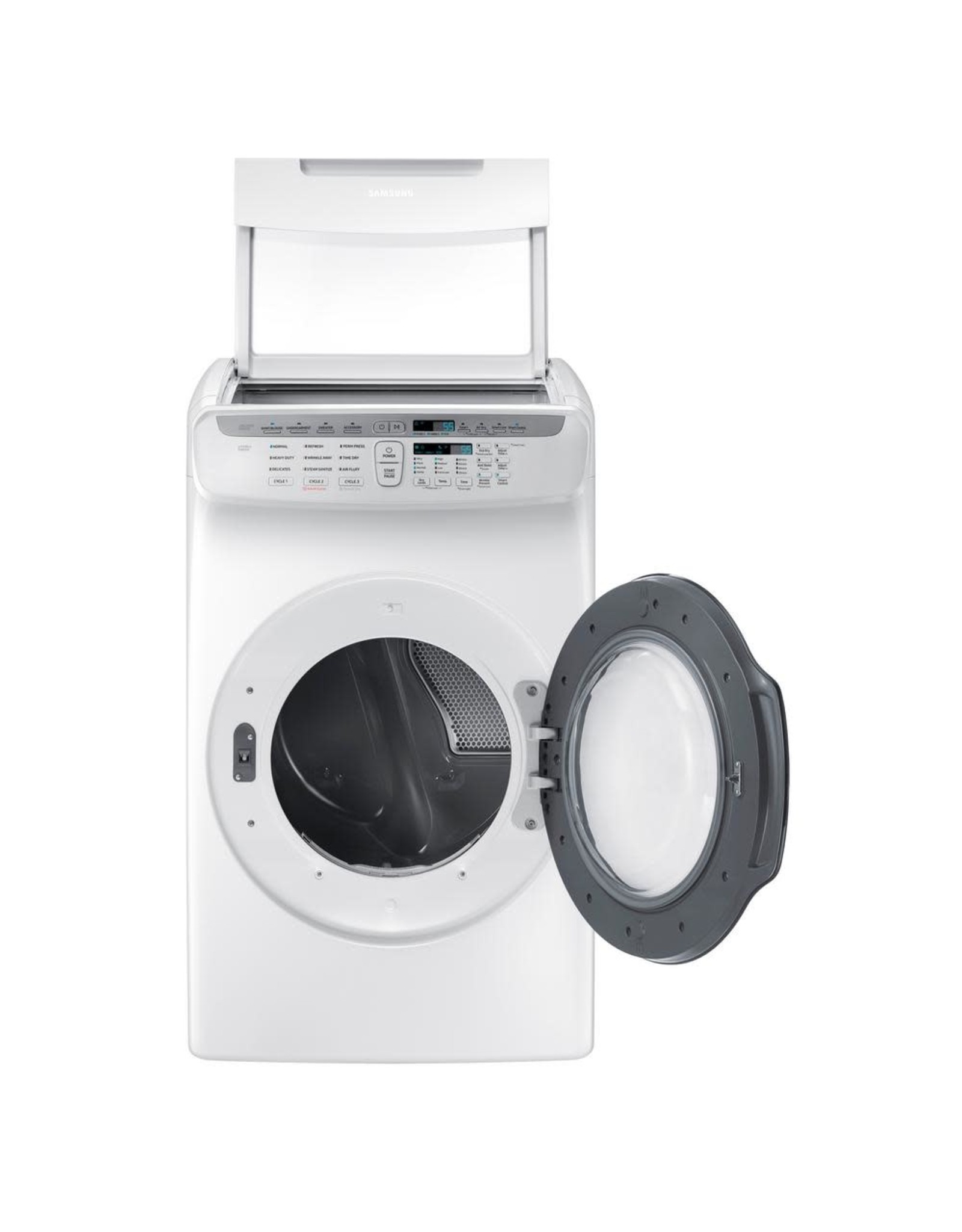 SAMSUNG DVE55M9600W Samsung 7.5 cf electric dryer w/ Multi-Steam (White)