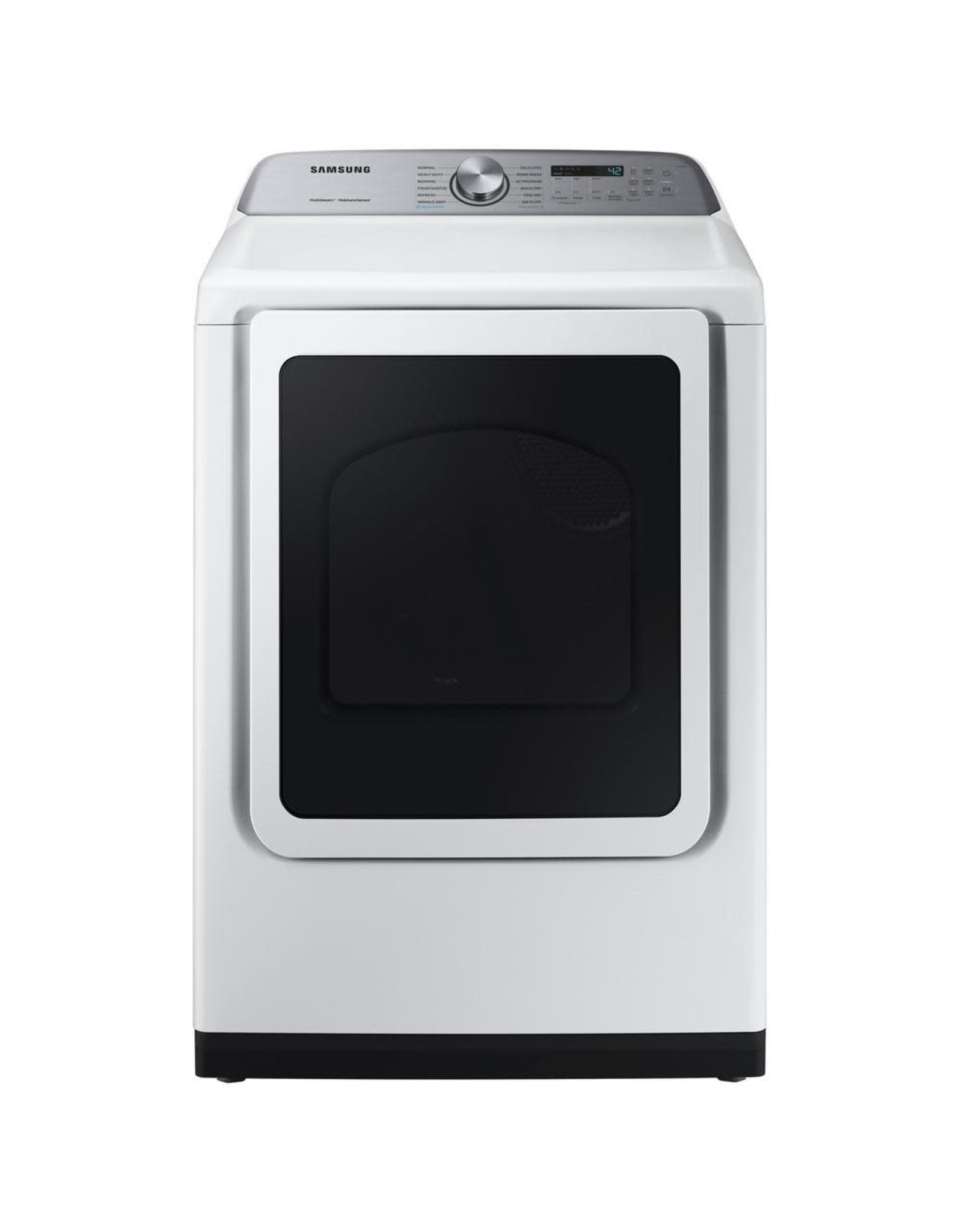 SAMSUNG DVE50R5400W 7.4 cu. ft. White Electric Dryer with Steam Sanitize+